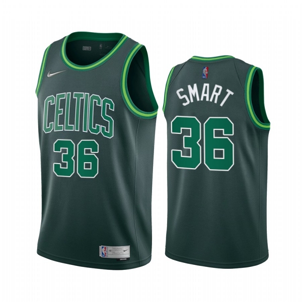 2020-21 Boston Celtics Marcus Smart Earned Edition Green #36 Jersey