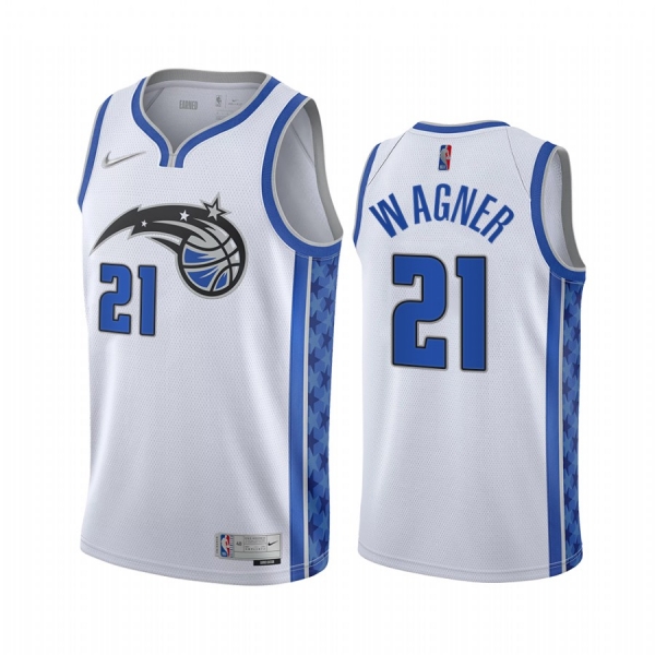 Moritz Wagner Orlando Magic 2021 Earned Edition White #21 Jersey