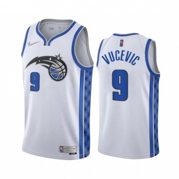 Nikola Vucevic Orlando Magic 2020-21 Earned Edition White #9 Jersey Swingman