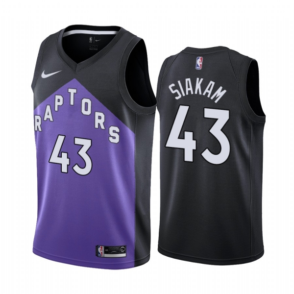 2020-21 Toronto Raptors Pascal Siakam Earned Edition Purple #43 Jersey