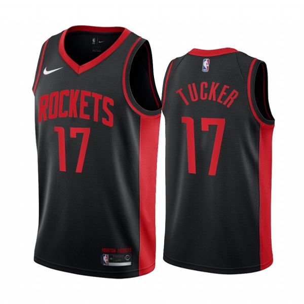 2020-21 Houston Rockets P.J. Tucker Earned Edition Black #17 Jersey