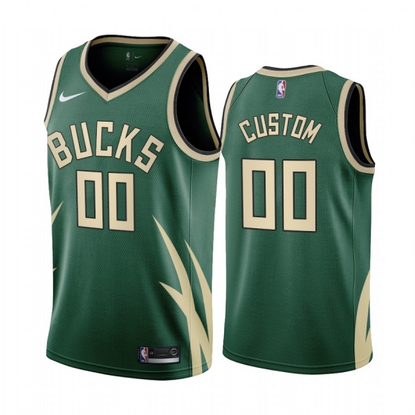 Rodion Kurucs Milwaukee Bucks 2021 Earned Edition Green #00 Jersey Swingman