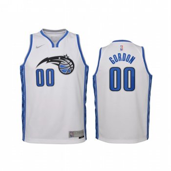 Youth Orlando Magic Aaron Gordon 2021 Earned Edition White Jersey Swingman #00