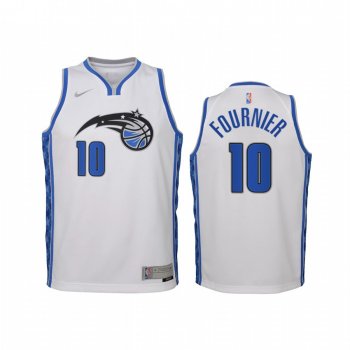 Youth Evan Fournier Orlando Magic 2021 Earned Edition White Jersey Swingman