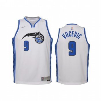 Youth Nikola Vucevic Orlando Magic 2021 Earned Edition White Jersey Swingman