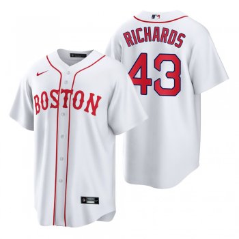 Boston Red Sox Garrett Richards White 2021 Patriots' Day Replica Jersey