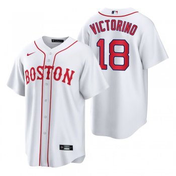 Boston Red Sox Shane Victorino White 2021 Patriots' Day Replica Jersey