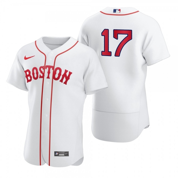 Men's Boston Red Sox Bret Saberhagen White 2021 Patriots' Day Authentic Jersey