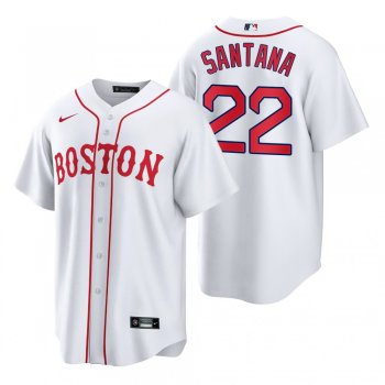 Boston Red Sox Danny Santana White 2021 Patriots' Day Replica Jersey