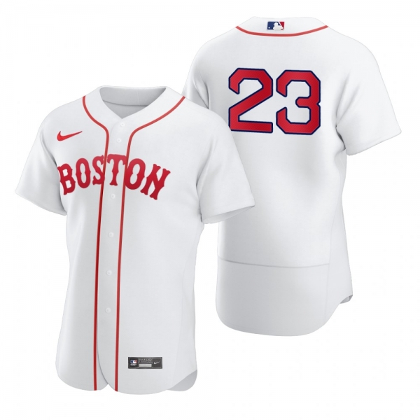 Men's Boston Red Sox Michael Chavis White 2021 Patriots' Day Authentic Jersey