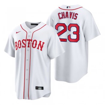 Boston Red Sox Michael Chavis White 2021 Patriots' Day Replica Jersey