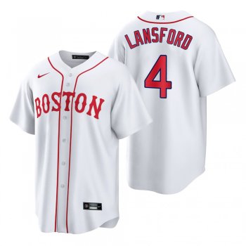 Boston Red Sox Carney Lansford White 2021 Patriots' Day Replica Jersey