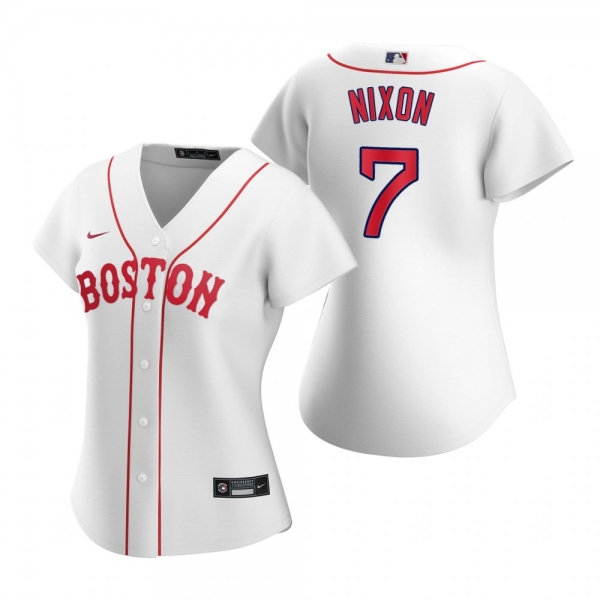 Women's Boston Red Sox Trot Nixon White 2021 Patriots' Day Replica Jersey