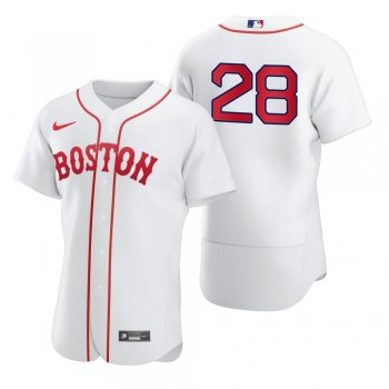 Men's Boston Red Sox J.D. Martinez White 2021 Patriots' Day Authentic Jersey