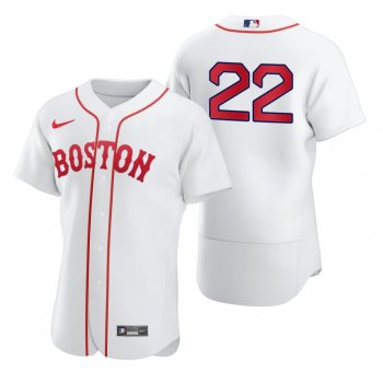 Men's Boston Red Sox Danny Santana White 2021 Patriots' Day Authentic Jersey