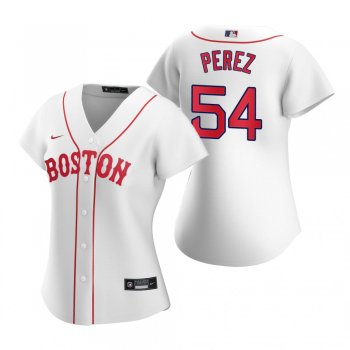 Women's Boston Red Sox Martin Perez White 2021 Patriots' Day Replica Jersey