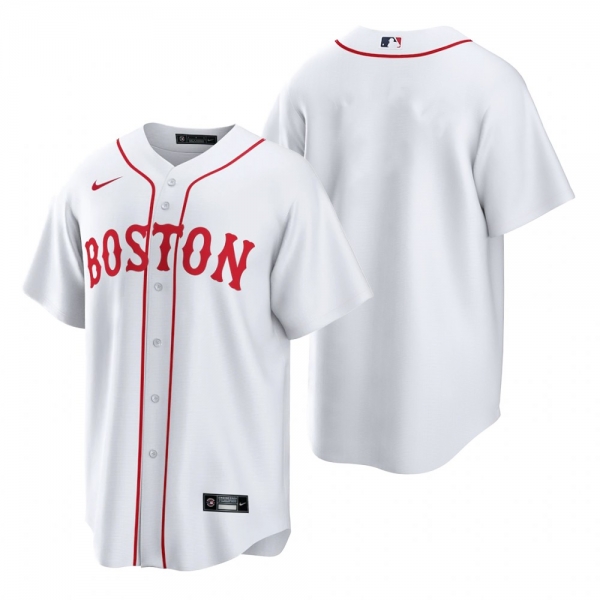 Boston Red Sox White 2021 Patriots' Day Replica Jersey