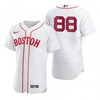 Men's Boston Red Sox Michael Gettys White 2021 Patriots' Day Authentic Jersey