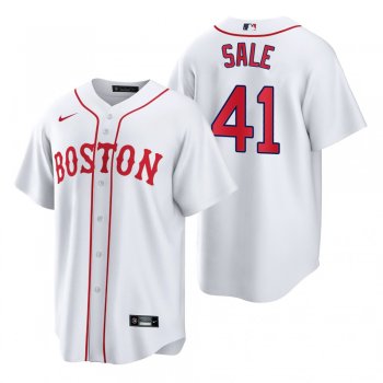 Boston Red Sox Chris Sale White 2021 Patriots' Day Replica Jersey