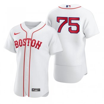 Men's Boston Red Sox Cesar Puello White 2021 Patriots' Day Authentic Jersey