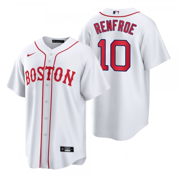 Boston Red Sox Hunter Renfroe White 2021 Patriots' Day Replica Jersey