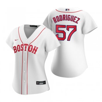 Women's Boston Red Sox Eduardo Rodriguez White 2021 Patriots' Day Replica Jersey