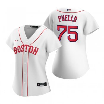 Women's Boston Red Sox Cesar Puello White 2021 Patriots' Day Replica Jersey