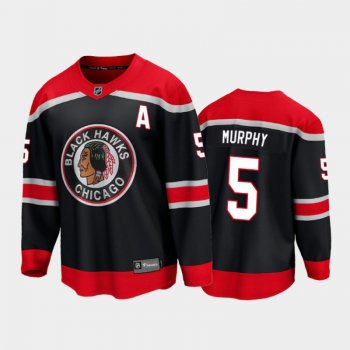 Men's Chicago Blackhawks Connor Murphy #5 Special Edition Black 2021 Breakaway Jersey