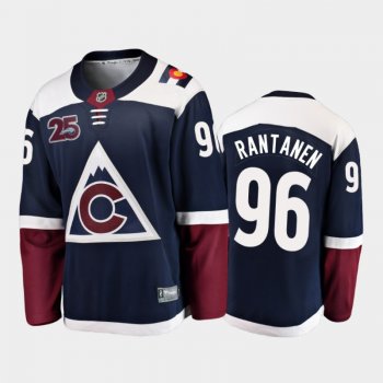 Men Colorado Avalanche Mikko Rantanen #96 25th Anniversary Navy 2020-21 Alternate Jersey