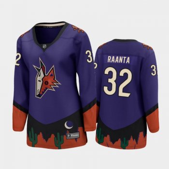 Women Arizona Coyotes Antti Raanta #32 2021 Special Edition Jersey - Purple