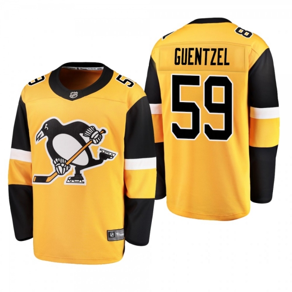 Men's Pittsburgh Penguins Jake Guentzel #59 2019 Alternate Reasonable Breakaway Jersey - Gold