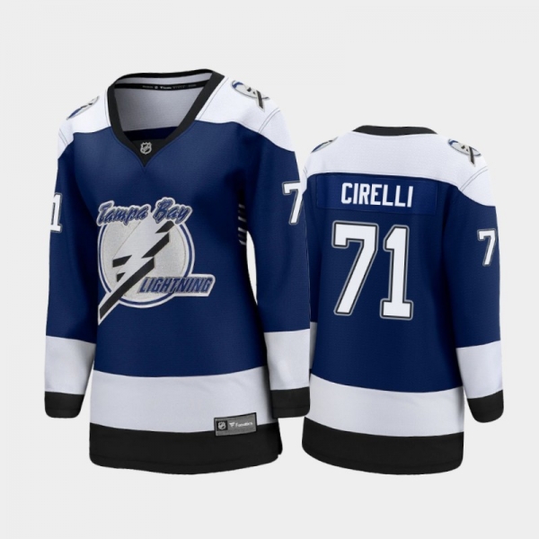 Women's 2021 Tampa Bay Lightning Anthony Cirelli #71 Special Edition Jersey - Blue