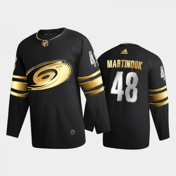 Carolina Hurricanes Jordan Martinook #48 2020-21 Golden Edition Black Limited Authentic Jersey