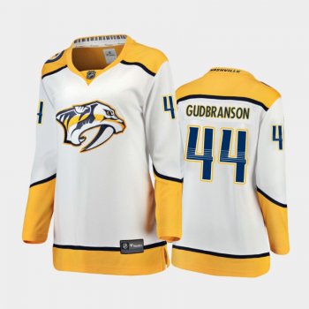 Women's 2021 Nashville Predators Erik Gudbranson #44 Away Jersey - White