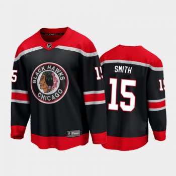 Men's Chicago Blackhawks Zack Smith #15 Special Edition Black 2021 Breakaway Jersey