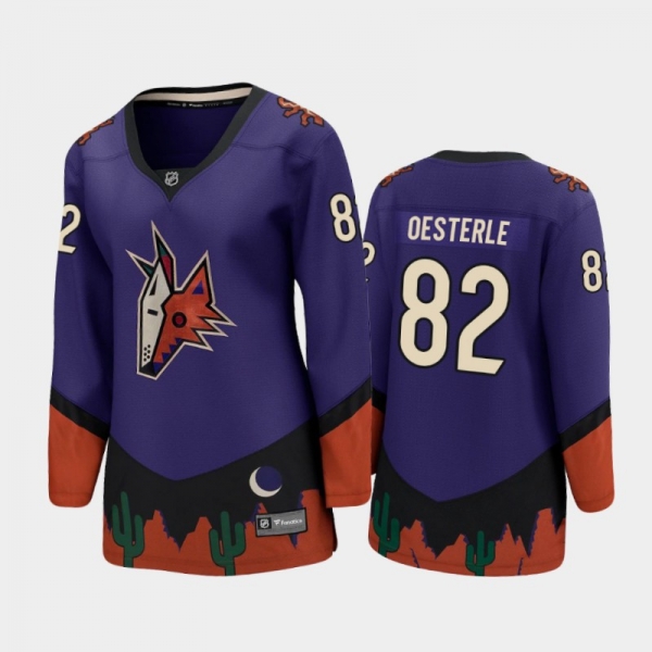 Women Arizona Coyotes Jordan Oesterle #82 2021 Special Edition Jersey - Purple