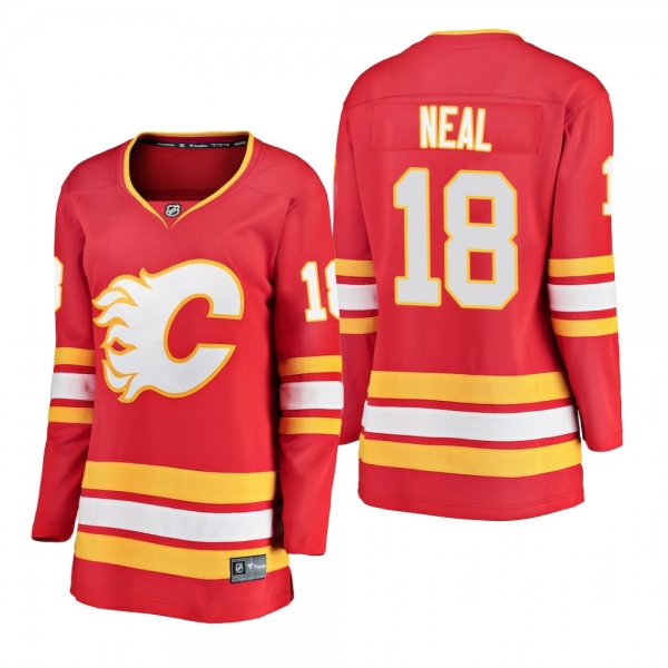 Women's James Neal #18 Calgary Flames 2018-19 Alternate Fanatics Branded Breakaway Red Bargain Jersey