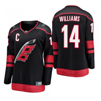 Women's Justin Williams #14 Carolina Hurricanes 2019 Alternate Breakaway Player Fanatics Branded Black Bargain Jersey