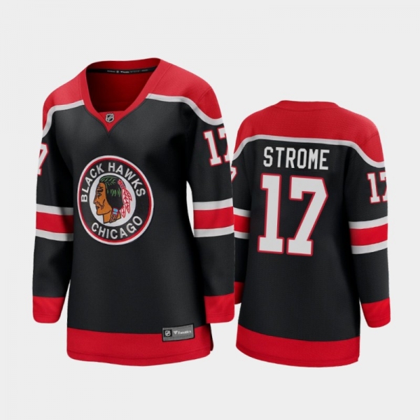 Women Chicago Blackhawks Dylan Strome #17 2021 Special Edition Jersey - Black