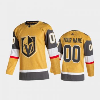 Vegas Golden Knights Custom #00 Alternate Gold 2020-21 Authentic Player Jersey