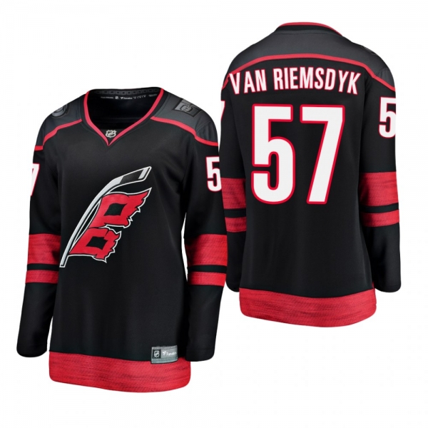 Women's Trevor van Riemsdyk #57 Carolina Hurricanes 2019 Alternate Breakaway Player Fanatics Branded Black Bargain Jersey