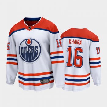 Men's Edmonton Oilers Jujhar Khaira #16 Special Edition White 2021 Jersey