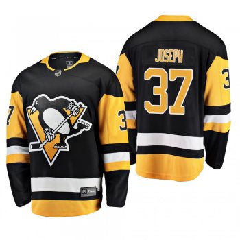 Pittsburgh Penguins Pierre-Olivier Joseph #37 Breakaway Player Home Black Jersey