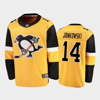 Pittsburgh Penguins Mark Jankowski #14 Alternate Gold 2020-21 Breakaway Player Jersey