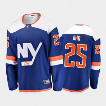 Men's New York Islanders Sebastian Aho #25 Alternate Blue 2020-21 Breakaway Player Jersey