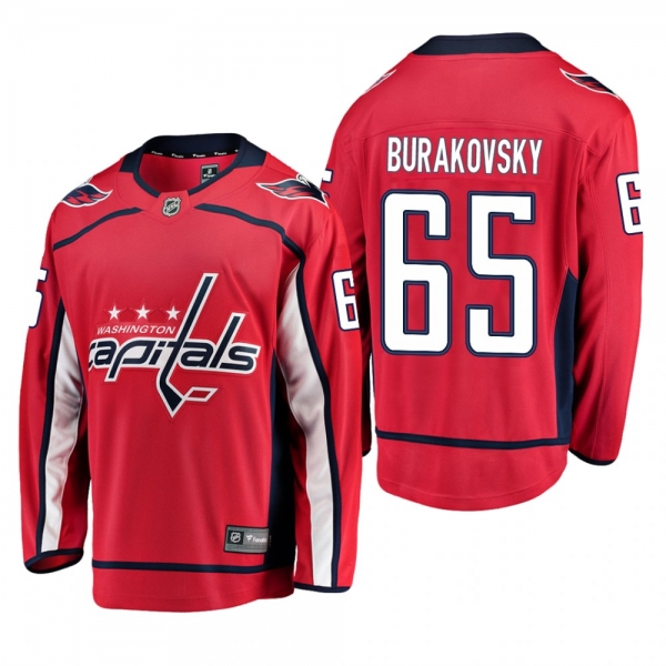 Youth Washington Capitals Andre Burakovsky #65 Home Low-Priced Breakaway Player Red Jersey