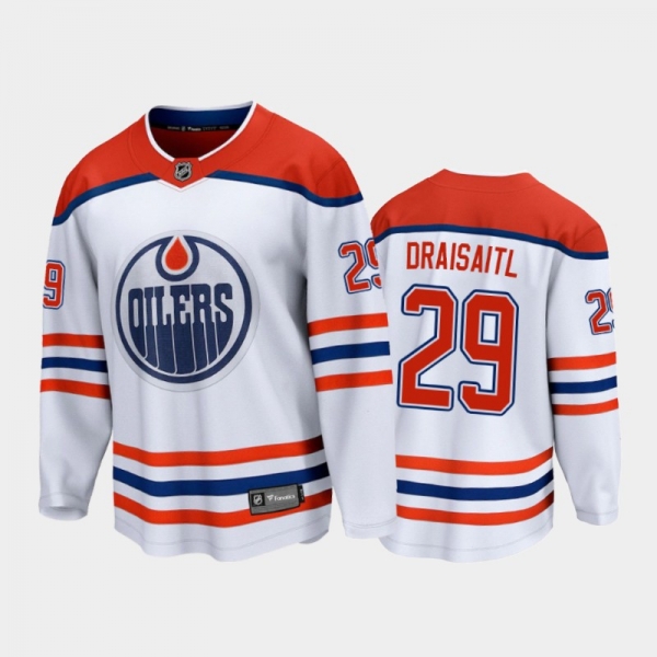 Men's Edmonton Oilers Leon Draisaitl #29 Special Edition White 2021 Jersey