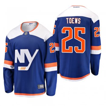 Youth New York Islanders Devon Toews #25 2019 Alternate Cheap Breakaway Player Jersey - Blue