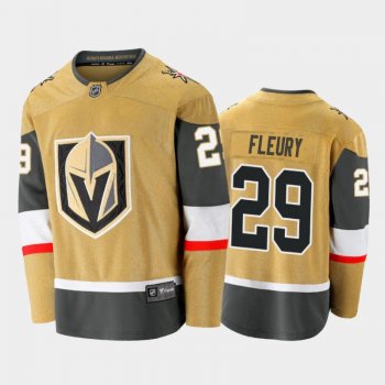 Vegas Golden Knights Marc-Andre Fleury #29 Alternate Gold 2020-21 Premier Jersey