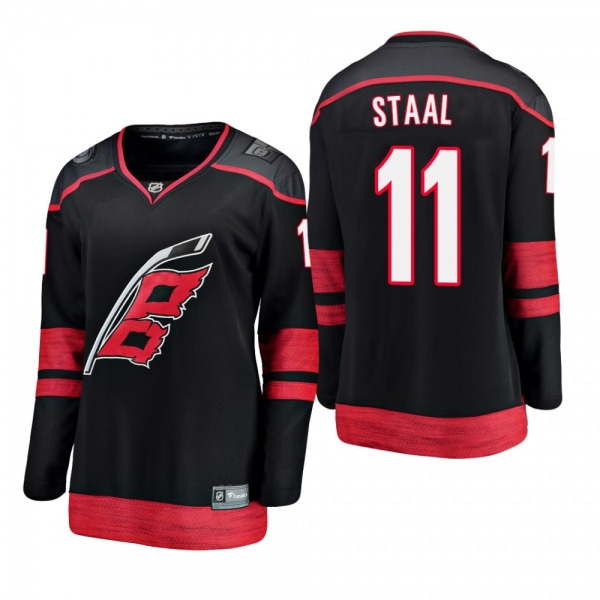 Women's Jordan Staal #11 Carolina Hurricanes 2019 Alternate Breakaway Player Fanatics Branded Black Bargain Jersey